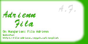 adrienn fila business card